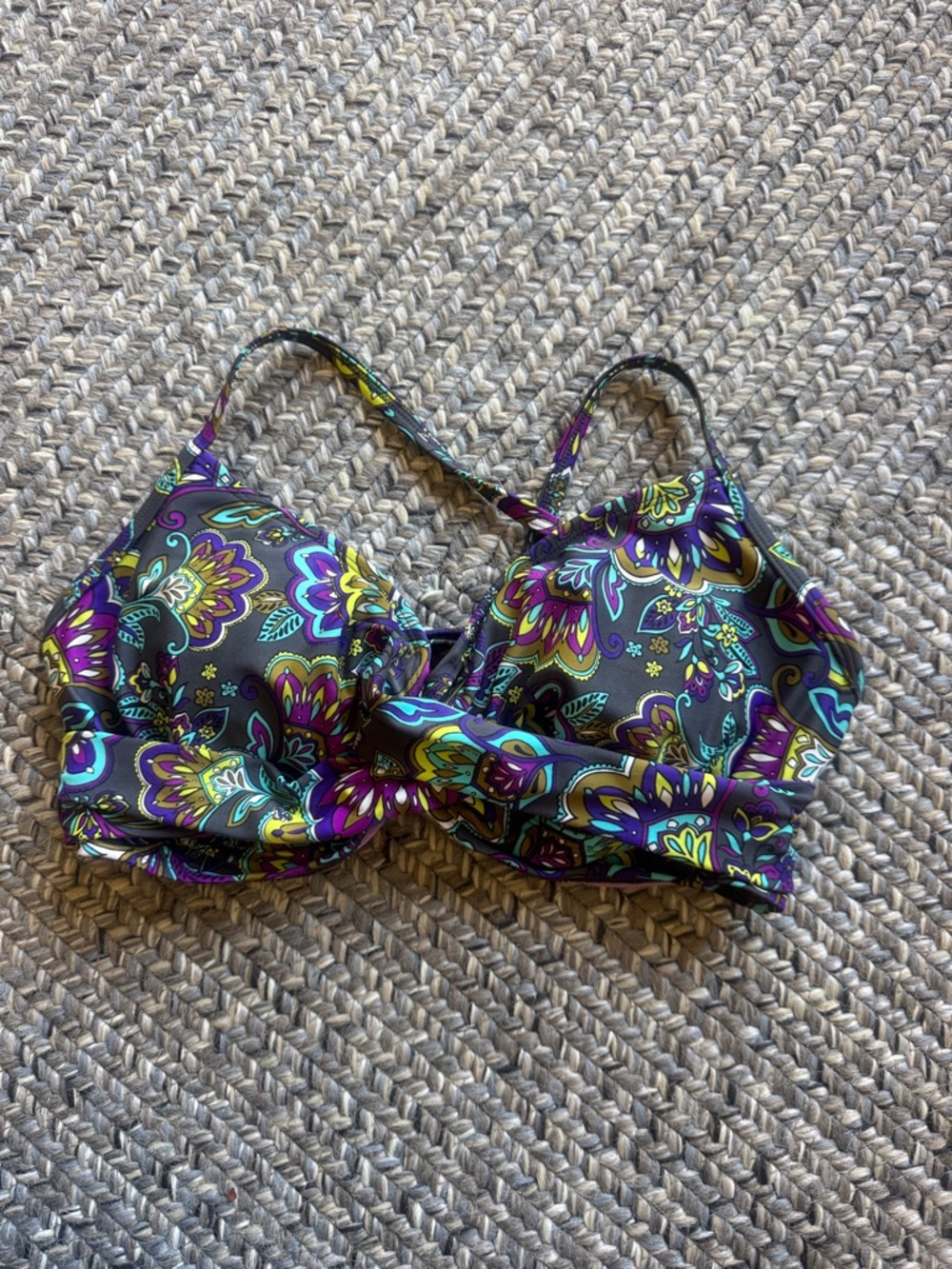 Athleta Floral Paisley Multi-Color Bikini Top - Picture 8 of 8